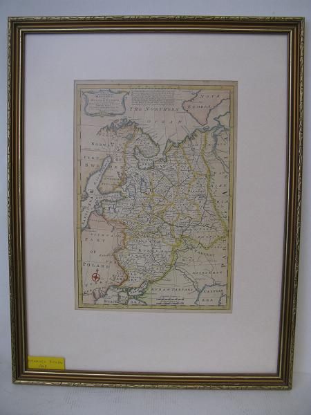 Kartta Muscovy or Russia in Europe Emanuel Bowen 1747